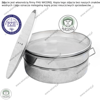 Ogłoszenie - Nierdzewny Odstojnik Pojemnik do miodu poj. 30L z Sitem Do niskich miodarek