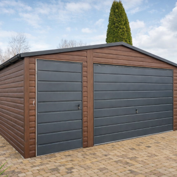 Ogłoszenie - Garaż Blaszany 4,5x6 m Drewnopodobny Profil Ocynkowany MONTAŻ