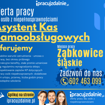 Ogłoszenie - Asystent/-ka kas samoobsługowych Ząbkowice Śląskie