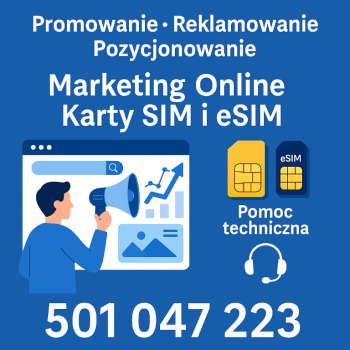 Ogłoszenie - SPRZEDAŻ NOWYCH KART SIM I E‑SIM – POLSKIE, ZAGRANICZNE, VIP, BIZNESOWE – AKTYWACJA ONLINE