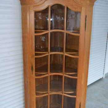 Ogłoszenie - witryna narożna z drewna dębowego - jak nowa