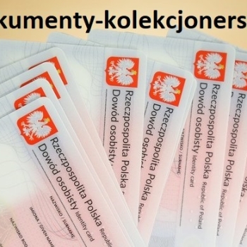 Ogłoszenie - Kolekcjonerski dowód osobisty, kolekcjonerskie prawo jazdy