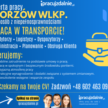 Ogłoszenie - Analityk ds. Transportu Gorzów Wielkopolski (K,M,X)