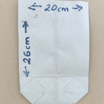Ogłoszenie - Torby papierowe szare 26x20, nowe, waga paczki 2kg, FAKTURA VAT