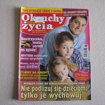 Ogłoszenie - Magazyn Okruchy życia  nr 6 (56) z 2015 r. Historie prosto z serca