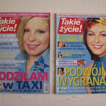 Ogłoszenie - Magazyn Takie jest życie nr 9 i 36 z 2003 r.