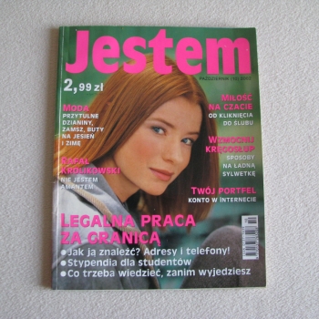 Ogłoszenie - Magazyn Jestem nr 10 z 2002 r.– miesięcznik dla młodych kobiet