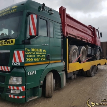 Ogłoszenie - MAN TGX Sprzedam Pomoc Drogowa do przewozu maszyn budowlanych