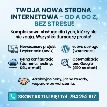 Ogłoszenie - Strony internetowe TANIO od A do Z | Tanio strony www