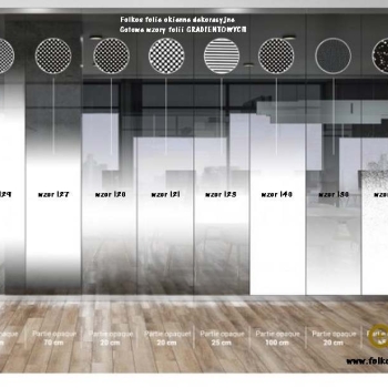 Ogłoszenie - Folie gradientowe Trójmiasto- folia MGŁA Gdańsk, Sopot, Gdynia- folie dekoracyjne sprzedaż , montaż, wysyłka- MGŁA Folia