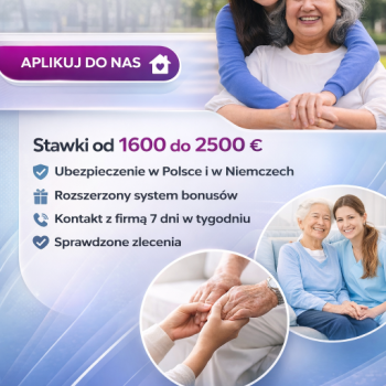 Ogłoszenie - Opieka nad Seniorką - LEKKIE ZLECENIE NA 3-4 TYGODNIE