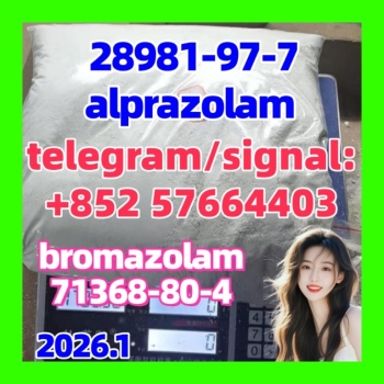 Ogłoszenie - Factory supply cas 71368-80-4 bromazolam CAS:28981-97-7(alp/xanax) Alprazolam