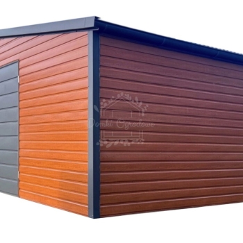 Ogłoszenie - Schowek - domek ogrodowy 6x4,5m - drzwi - okno - rynny - złoty dąb - drewnopodobny - dach dwuspadowy - rynny ID1078