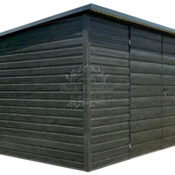 Ogłoszenie - Schowek - domek ogrodowy 4x3m - brama dwuskrzydłowa  sosna norweska - drewnopodobny - dach spad w tył - rynna ID1056