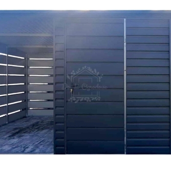 Ogłoszenie - Schowek - domek ogrodowy 3x3m - wiata 3m - drzwi - okno - antracyt - spad dachu do tyłu ID1133