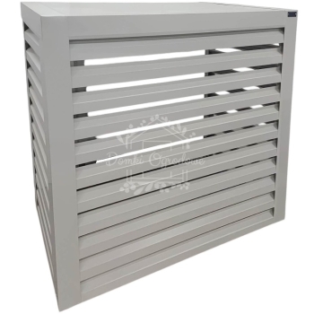 Ogłoszenie - Osłona klimatyzatora – pompy ciepła 120x40x140 cm biały ID1148