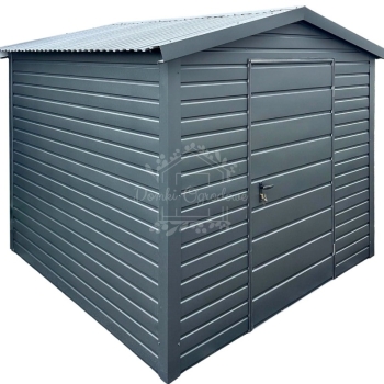 Ogłoszenie - Schowek domek ogrodowy 2x2m - drzwi - antracyt - dach dwuspadowy ID1080
