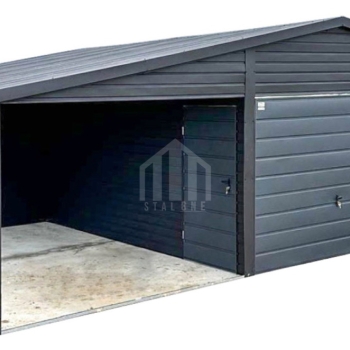 Ogłoszenie - Garaż blaszany 6x6m - wiata 3x5m ze schowkiem 1x3m - 2x brama uchylna - 2x drzwi - okno - dach dwuspadowy - rynny SO171