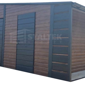 Ogłoszenie - Garaż blaszany 10x6m + wiata 1m - 2x Brama uchylna - 2x okno - drzwi drewnopodobny rynny ST139