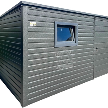 Ogłoszenie - Schowek - domek ogrodowy 3x3m - drzwi - okno - antracyt - dach spad w tył ID1132