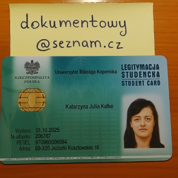 Ogłoszenie - Legitymacja Studencka. *Wersja Rejestrowana*