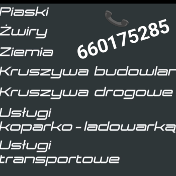 Ogłoszenie - Sprzedaż piasek płukany i kopany podsypka płukany tel 660175285 Budziwój Rzeszów - Rzeszów - 28,00 zł
