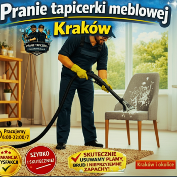 Ogłoszenie - Pranie tapicerki meblowej sofy kanapy materace narożniki Tanio i solidnie 7 dni w tygodniu. Kraków i okolice. - Kraków - 150,00 zł