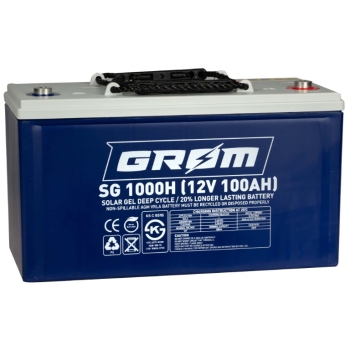 Ogłoszenie - Akumulator GROM SOLAR GEL 12V 100Ah SG1000H