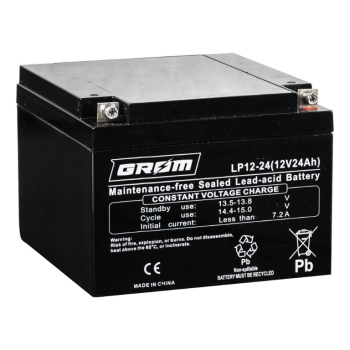 Ogłoszenie - Akumulator GROM LP12-24 12V 24Ah