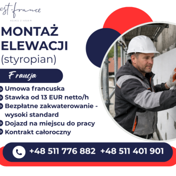 Ogłoszenie - UWAGA! PRACA OD ZARAZ - FRANCJA!