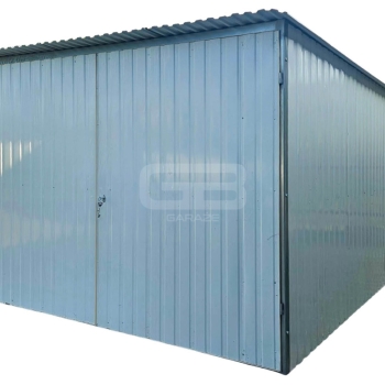 Ogłoszenie - Garaż blaszany 3x5 wolnostojący - brama dwuskrzdłowa - biały - spad w tył GB146 - Ostróda - 2 790,00 zł