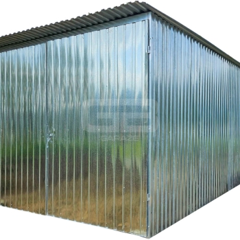 Ogłoszenie - Garaż blaszany 3×5 m II klasa – na budowę – wolnostojący – brama wjazdowa – spad dachu w tył GB118