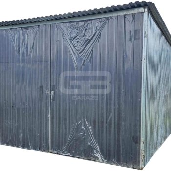 Ogłoszenie - Garaż blaszany 3×5 m II klasa – na budowę – wolnostojący – brama wjazdowa – spad dachu w tył GB119