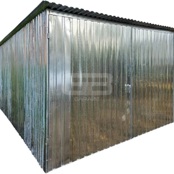 Ogłoszenie - Garaż blaszany 3×5 m II klasa – na budowę – wolnostojący – brama wjazdowa – spad dachu w tył GB120