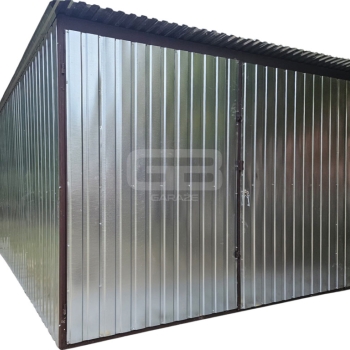 Ogłoszenie - Garaż blaszany 3x4m - Brama - ocynk - Dach spad w tył GB135