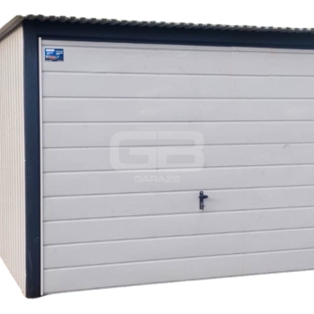 Ogłoszenie - Garaż blaszany 3x5 Brama - Biały  - Dach spad w tył GB138
