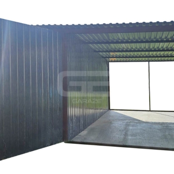 Ogłoszenie - Garaż blaszany 3x5m + wiata 3x5 m - wolnostojący - antracyt - spad w tył GB147 - Giżycko - 4 900,00 zł