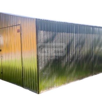 Ogłoszenie - Garaż blaszany 4x6 Brama - ocynk - dwuspad GB165