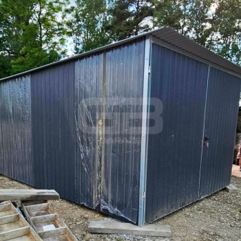 Ogłoszenie - Garaż blaszany 3×5 m – II gatunek – idealny na budowę – wolnostojący – brama – dach jednospadowy GB116 - Gdańsk - 1 890,00 zł