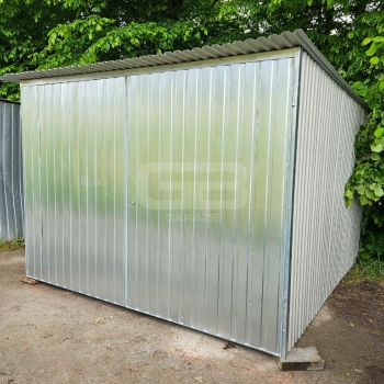 Ogłoszenie - Garaż blaszany 3x5m II gat - blaszak na budowę - wolnostojący - brama - dach spad w tył GB125