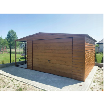 Ogłoszenie - Garaż blaszany z wiatą 4×6