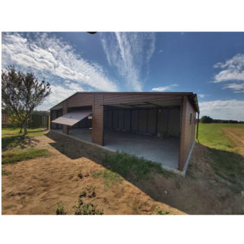 Ogłoszenie - Garaż blaszany z wiatą 11×6 brama