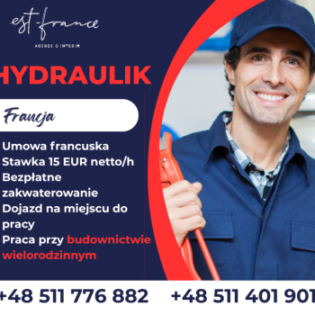 Ogłoszenie - HYDRAULIK - FRANCJA!