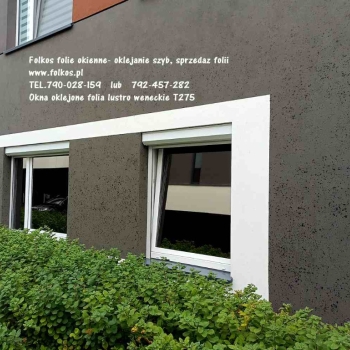 Ogłoszenie - Folia lustro weneckie T07, T275, 285, lustro 35 - Folie weneckie na drzwi i okna- Folie weneckie z usługą oklejania