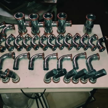 Ogłoszenie - kształtki Geberit Mapress C-S tahl 35 mm + 50 mm – 46 szt. (Nowe) - Katowice - 1 049,00 zł