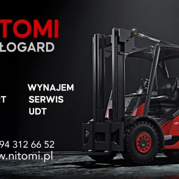 Ogłoszenie - wynajem naprawa wózek widłowy i podwieszany  relokacja maszyn rolki transportowe 24 to wynajem wózki widłowe podwieszane - Białogard