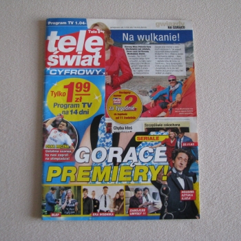 Ogłoszenie - Tele 14 - Tele świat cyfrowy - gazeta, program telewizyjny kwiecień 2016 roku