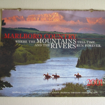Ogłoszenie - Kalendarz Marlboro Country 2001 r.