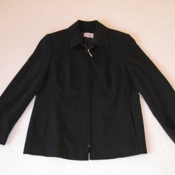 Ogłoszenie - Czarny, klasyczny żakiet na zamek, marynarka, blezer, rozm. 42 / XL