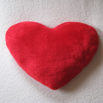 Ogłoszenie - Poduszka – serce na Walentynki - pluszowa przytulanka 60 x 45 cm